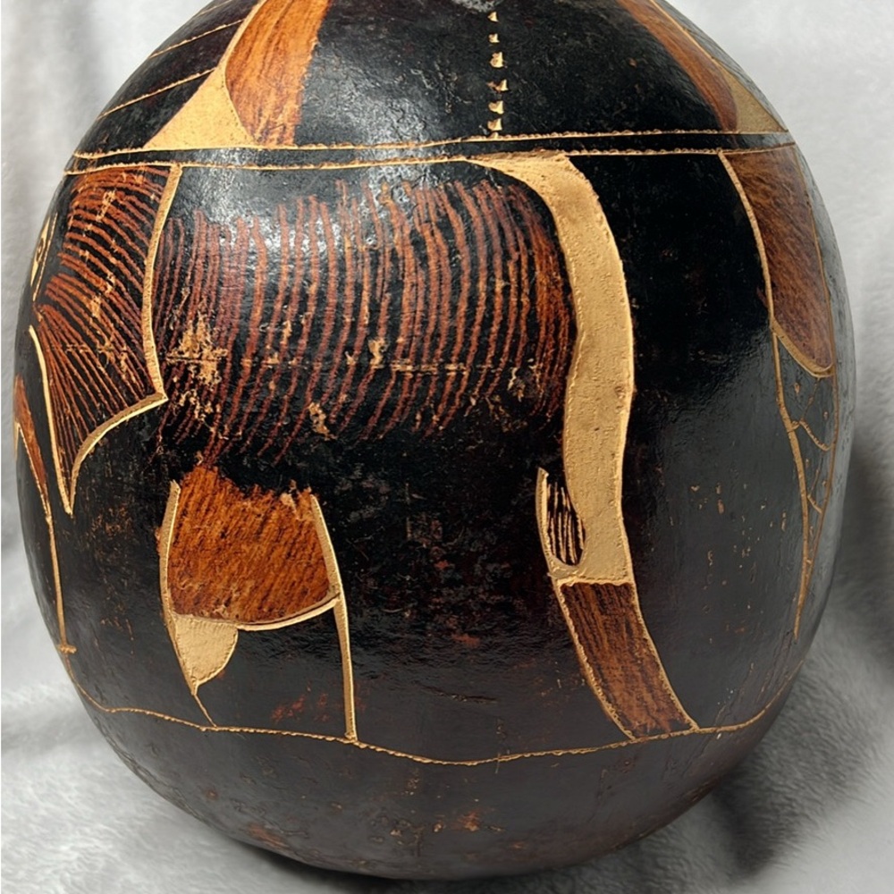 Handcrafted Elephant Drinking Gourd